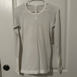 NWT White Swiftly Tech Long Sleeve Size 4